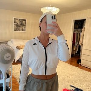 White Kappa Jacket Zip Up